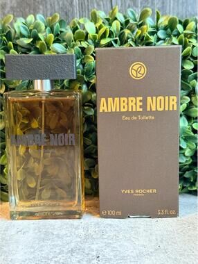 Yves Rocher AMBRE NOIR  Eau de Toilette Men Fragrance - 100 ml / 3.3 fl oz